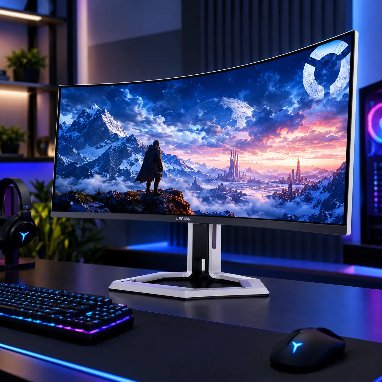 Futuristic Legion Gaming Setup